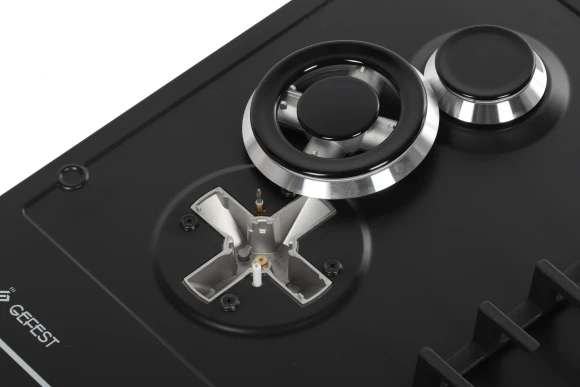 Газовая варочная поверхность Gefest ПВГ 1214-01 К2 черный матовый Газовая варочная поверхность Gefest ПВГ 1214-01 К2 черный матовый