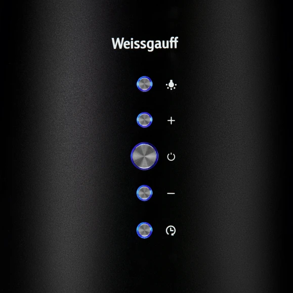 Вытяжка каминная Weissgauff Tubus 1406 Island черный управление: кнопочное (1 мотор)