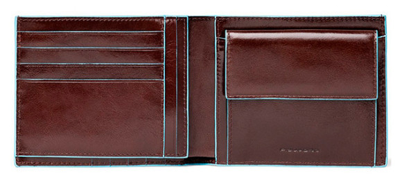 Кошелек мужской Piquadro Blue Square PU1240B2R/MO коричневый натур.кожа