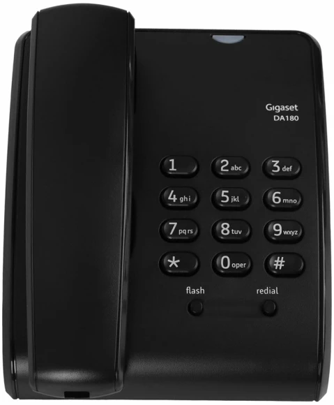 Телефон проводной Gigaset DA180 черный Телефон проводной Gigaset DA180 черный