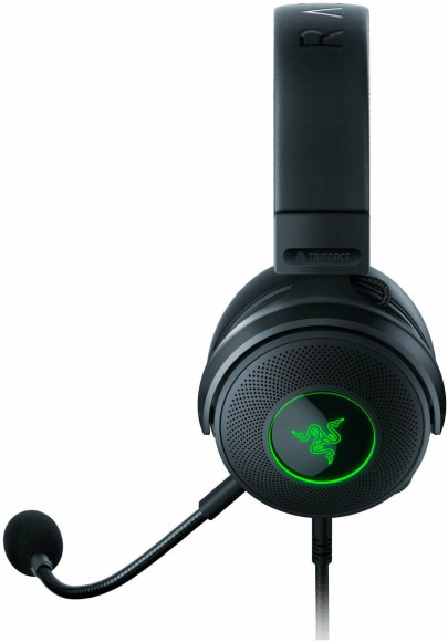 Наушники с микрофоном Razer Kraken V3 HyperSense черный 2м мониторные оголовье (RZ04-03770100-R3M1)