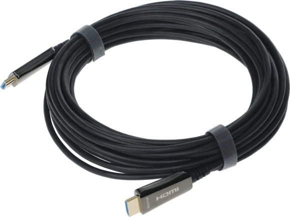 Кабель аудио-видео Digma HDMI 2.0 AOC HDMI (m)/HDMI (m) 10м. позолоч.конт. черный (BHP AOC 2.0-10)