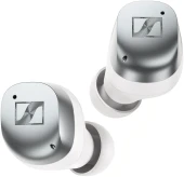 Гарнитура внутриканальные Sennheiser Momentum True Wireless 4 серебристый/белый беспроводные bluetooth в ушной раковине (700366 MTW4 WHITE SILVER)