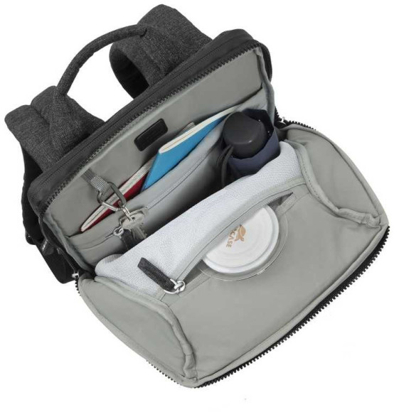 Рюкзак для ноутбука 13.3" Riva 8825 черный полиуретан/полиэстер (8825 BLACK) Рюкзак для ноутбука 13.3" Riva 8825 черный полиуретан/полиэстер (8825 BLACK)