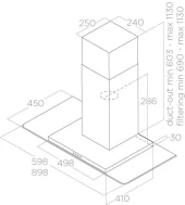 Вытяжка каминная Elica Flat GLASS IX/A/60 нержавеющая сталь управление: кнопочное (1 мотор) Вытяжка каминная Elica Flat GLASS IX/A/60 нержавеющая сталь управление: кнопочное (1 мотор)