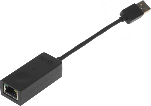 Адаптер Lenovo ThinkPad 4X90S91830 черный USB3.0 to Ethernet Adapter Адаптер Lenovo ThinkPad 4X90S91830 черный USB3.0 to Ethernet Adapter