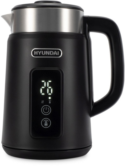 Чайник электрический Hyundai HYK-S3505 1.5л. 2200Вт черный корпус: металл/пластик