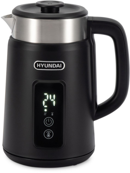 Чайник электрический Hyundai HYK-S3505 1.5л. 2200Вт черный корпус: металл/пластик