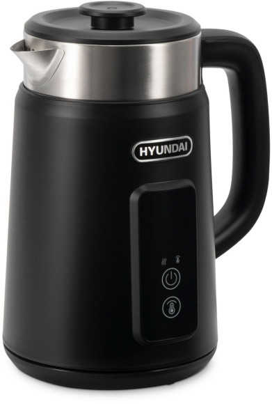 Чайник электрический Hyundai HYK-S3505 1.5л. 2200Вт черный корпус: металл/пластик