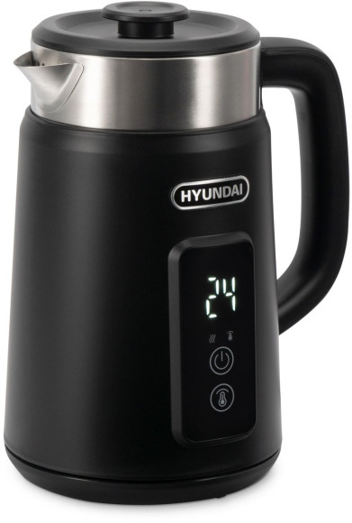 Чайник электрический Hyundai HYK-S3505 1.5л. 2200Вт черный корпус: металл/пластик