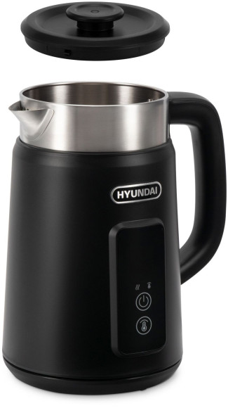 Чайник электрический Hyundai HYK-S3505 1.5л. 2200Вт черный корпус: металл/пластик