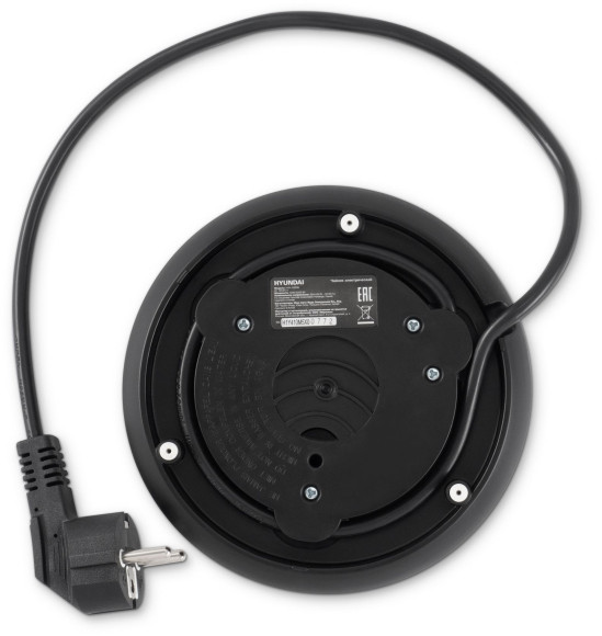 Чайник электрический Hyundai HYK-S3505 1.5л. 2200Вт черный корпус: металл/пластик