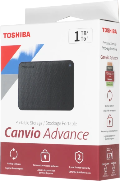 Жесткий диск Toshiba USB3.0 1TB HDTCA10EK3AA Canvio Advance 2.5" черный Жесткий диск Toshiba USB3.0 1TB HDTCA10EK3AA Canvio Advance 2.5" черный