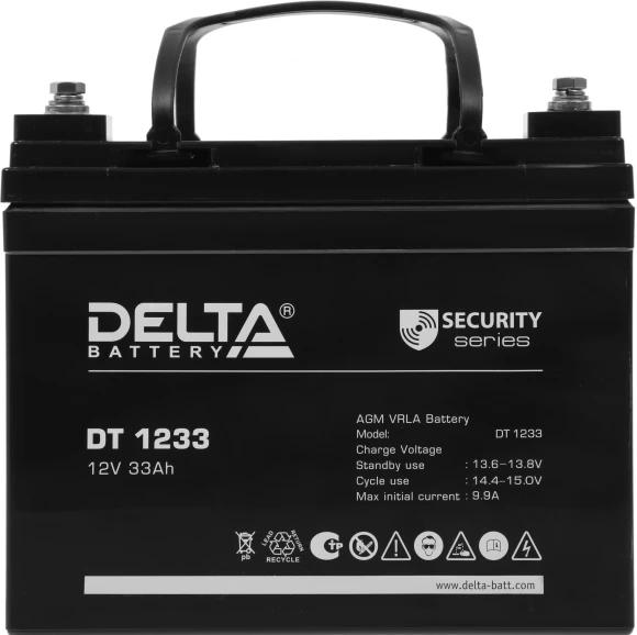 Батарея для ИБП Delta DT 1233 12В 33Ач Батарея для ИБП Delta DT 1233 12В 33Ач
