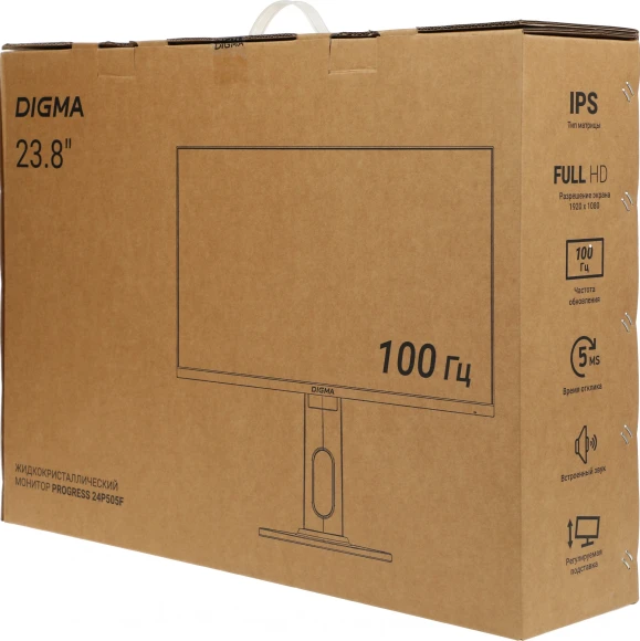 Монитор Digma 23.8" Progress 24P505F черный IPS LED 16:9 HDMI M/M матовая HAS Piv 250cd 178гр/178гр 1920x1080 100Hz G-Sync FreeSync VGA DP FHD 4.8кг Монитор Digma 23.8" Progress 24P505F черный IPS LED 16:9 HDMI M/M матовая HAS Piv 250cd 178гр/178гр 1920x1080 100Hz G-Sync FreeSync VGA DP FHD 4.8кг