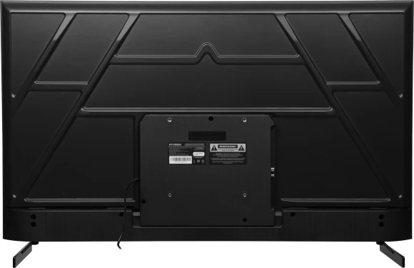 Телевизор LED Hyundai 50" H-LED50BU7011 Google TV Frameless Metal черный/черный 4K Ultra HD 60Hz MEMC DVB-T DVB-T2 DVB-C DVB-S DVB-S2 USB WiFi Smart TV