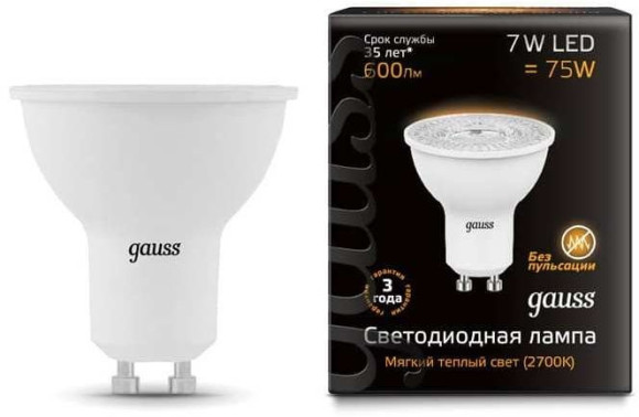 Лампа светодиодная Gauss Elementary A60 20Вт цок.:E27 груша 220B св.свеч.бел.хол. A60 (упак.:1шт) (23239)