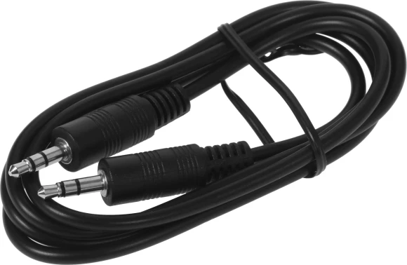 Кабель соединительный аудио Buro BAAC002-1 Jack 3.5 (m)/Jack 3.5 (m) 1м. черный
