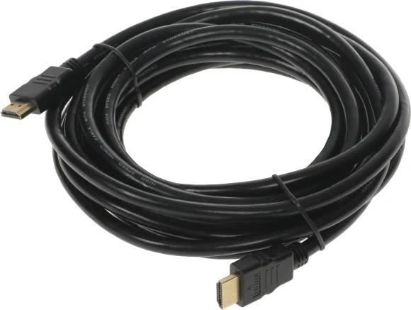 Кабель аудио-видео Buro HDMI 2.0 HDMI (m)/HDMI (m) 5м. позолоч.конт. черный (BHP HDMI 2.0-5)