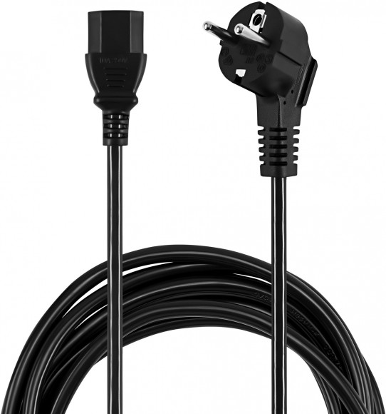 Кабель Buro BU-PCAB-ZP1 IEC C13 Евровилка 3м