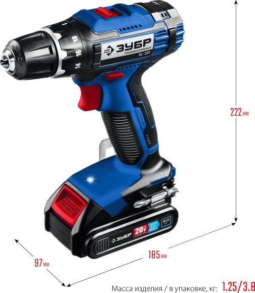 Дрель-шуруповерт Зубр DL-201-22 аккум. патрон:быстрозажимной (кейс в комплекте) Дрель-шуруповерт Зубр DL-201-22 аккум. патрон:быстрозажимной (кейс в комплекте)