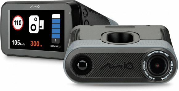 Видеорегистратор с радар-детектором Mio Combo MiVue i127 GPS ГЛОНАСС черный