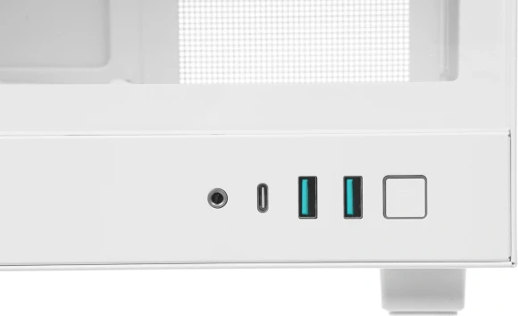 Корпус Deepcool CH160 белый без БП miniITX 7x120mm 1xUSB3.0 audio bott PSU