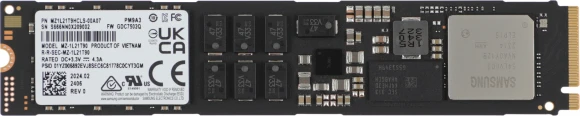 Накопитель SSD Samsung PCIe 4.0 x4 1920GB MZ1L21T9HCLS-00A07 PM9A3 Enterprise M.2 22110 OEM