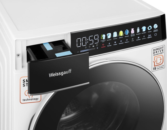 Стиральная машина Weissgauff WM 58411 Premium класс: A+++ загр.фронтальная макс.:11кг белый инвертор
