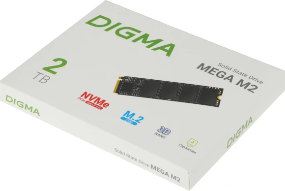 Накопитель SSD Digma PCIe 3.0 x4 2TB DGSM3002TM23T Mega M2 M.2 2280 Накопитель SSD Digma PCIe 3.0 x4 2TB DGSM3002TM23T Mega M2 M.2 2280