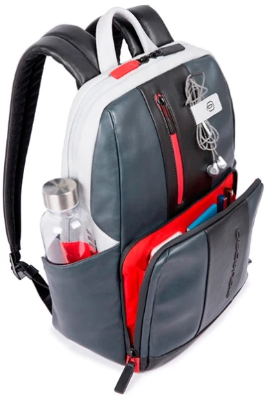 Рюкзак Piquadro Urban CA3214UB00/GRN серый/черный кожа Рюкзак Piquadro Urban CA3214UB00/GRN серый/черный кожа