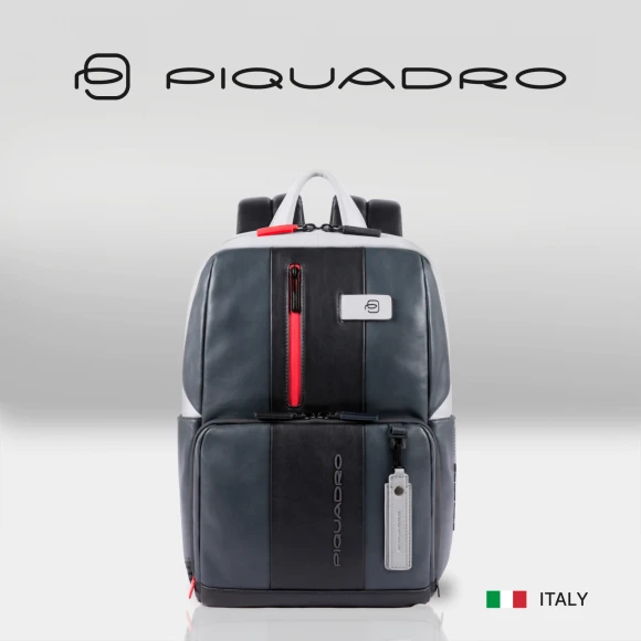 Рюкзак Piquadro Urban CA3214UB00/GRN серый/черный кожа Рюкзак Piquadro Urban CA3214UB00/GRN серый/черный кожа