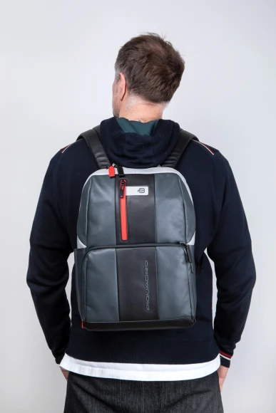 Рюкзак Piquadro Urban CA3214UB00/GRN серый/черный кожа