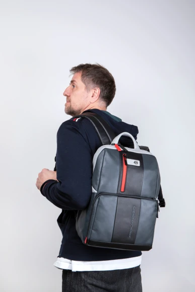 Рюкзак Piquadro Urban CA3214UB00/GRN серый/черный кожа