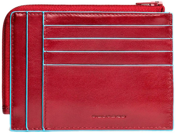 Чехол для кредитных карт Piquadro Blue Square PU1243B2R/R красный натур.кожа