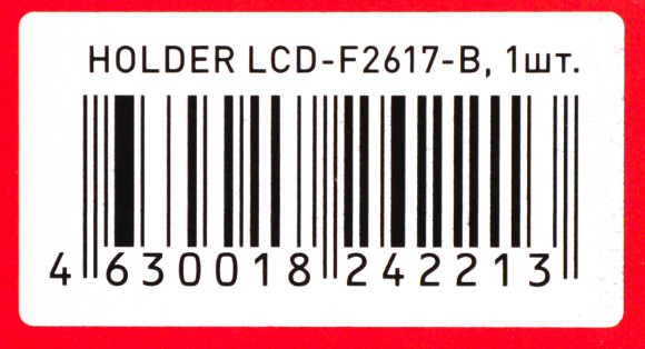 Кронштейн для телевизора Holder F2617-B черный 22"-40" макс.25кг настенный фиксированный Кронштейн для телевизора Holder F2617-B черный 22"-40" макс.25кг настенный фиксированный