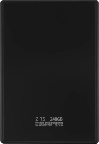 Накопитель SSD Netac USB-C 240Gb NT01Z7S-240G-32BK Z7S 2.5" черный Накопитель SSD Netac USB-C 240Gb NT01Z7S-240G-32BK Z7S 2.5" черный
