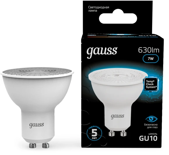 Лампа светодиодная Gauss 108008211 11Вт цок.:GX53 таблетка 220B св.свеч.бел.нейт. (упак.:10шт)