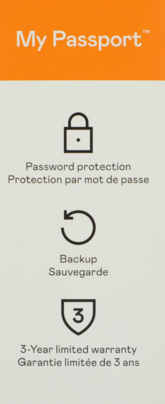 Жесткий диск WD USB3.2 Gen1 2TB WDBYVG0020BBK-WESN My Passport 2.5" черный