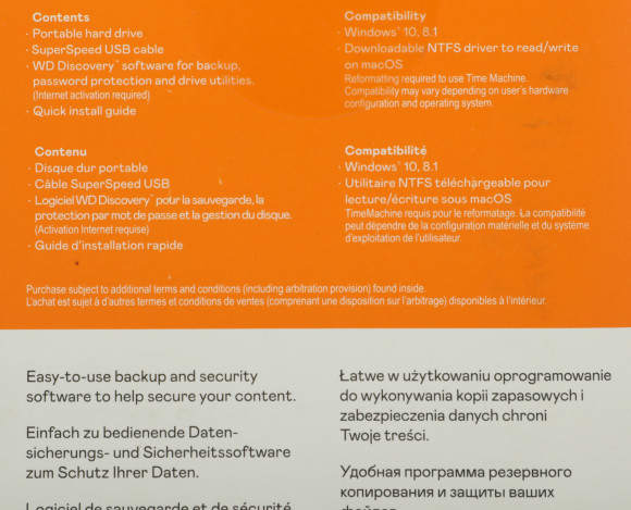 Жесткий диск WD USB3.2 Gen1 2TB WDBYVG0020BBK-WESN My Passport 2.5" черный