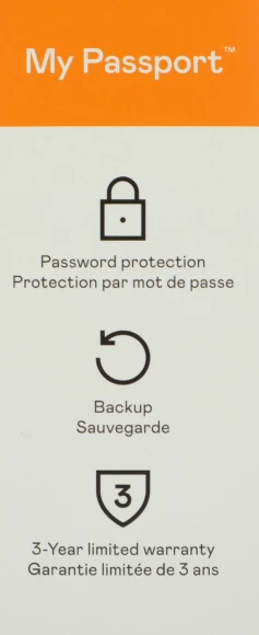 Жесткий диск WD USB3.2 Gen1 2TB WDBYVG0020BBK-WESN My Passport 2.5" черный