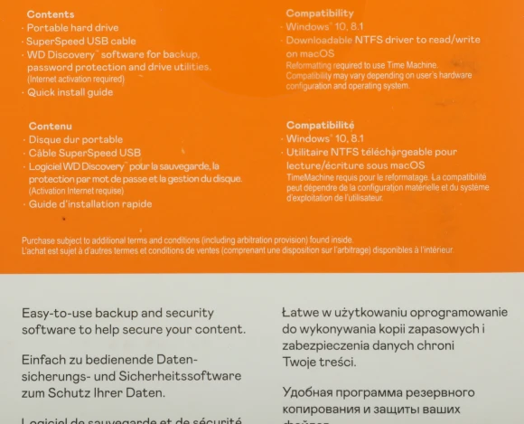 Жесткий диск WD USB3.2 Gen1 2TB WDBYVG0020BBK-WESN My Passport 2.5" черный