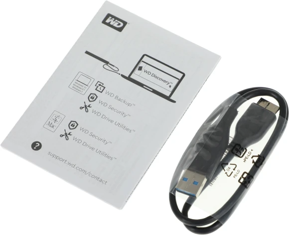 Жесткий диск WD USB3.2 Gen1 2TB WDBYVG0020BBK-WESN My Passport 2.5" черный