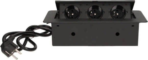 Сетевой разветвитель Premier 3R 1.8м (3 розетки) черный (коробка)