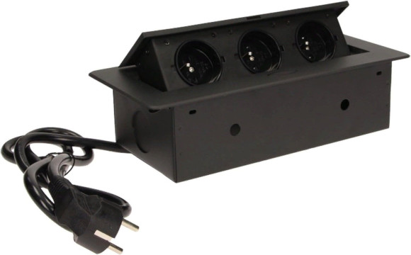 Сетевой разветвитель Premier 3R 1.8м (3 розетки) черный (коробка)