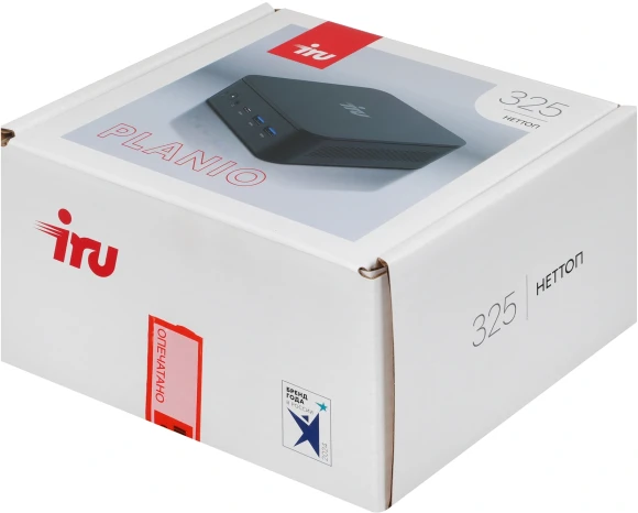 Неттоп IRU Planio 325 Ryzen 5 3500U (2.1) 8Gb SSD256Gb Vega 8 FreeDOS GbitEth WiFi BT 65W черный (2105298)