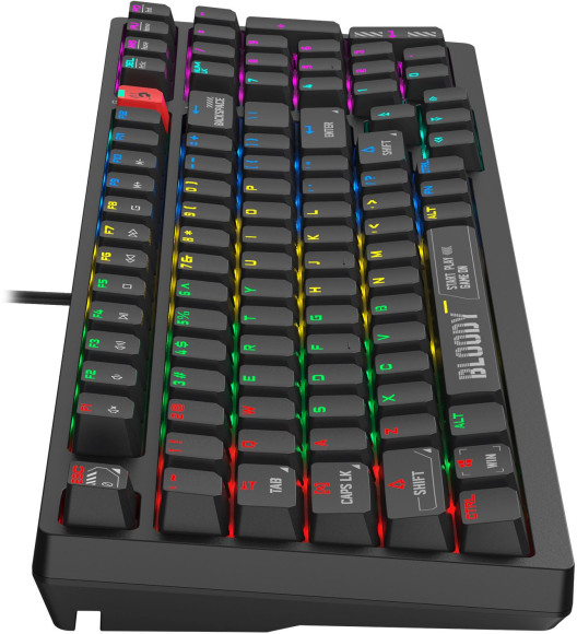 Клавиатура A4Tech S98 механическая черный USB for gamer LED (S98 BLACK) кабель 1.8м