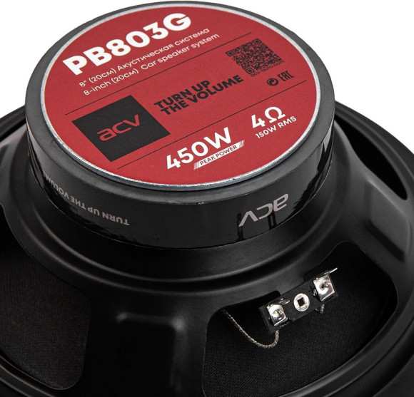 Колонки автомобильные ACV PB-803G 450Вт 90дБ 4Ом 20см (8дюйм) (ком.:2кол.) коаксиальные трехполосные Колонки автомобильные ACV PB-803G 450Вт 90дБ 4Ом 20см (8дюйм) (ком.:2кол.) коаксиальные трехполосные
