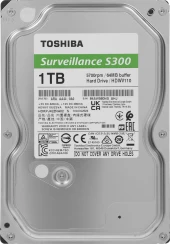 Жесткий диск Toshiba SATA-III 1Tb HDWV110UZSVA Surveillance S300 (5700rpm) 64Mb 3.5" Жесткий диск Toshiba SATA-III 1Tb HDWV110UZSVA Surveillance S300 (5700rpm) 64Mb 3.5"