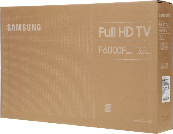Телевизор LED Samsung 32" UE32F6000FUXRU черный FULL HD 60Hz DVB-T2 DVB-C DVB-S2 USB WiFi Smart TV